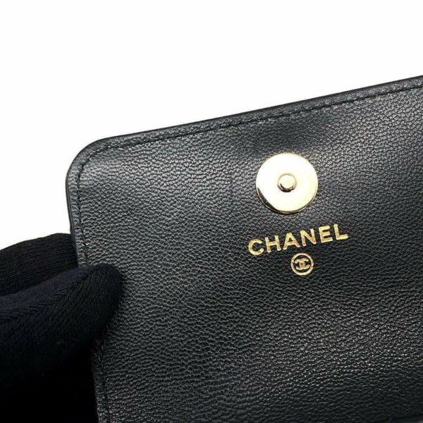 シャネル ウエストバッグ マトラッセ ココマーク ゴートスキン AP2549 CHANEL ウエストポーチ ミニバック 黒