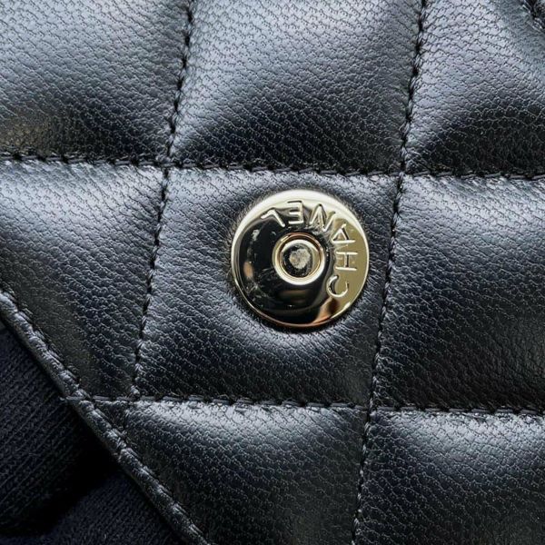 シャネル ウエストバッグ マトラッセ ココマーク ゴートスキン AP2549 CHANEL ウエストポーチ ミニバック 黒