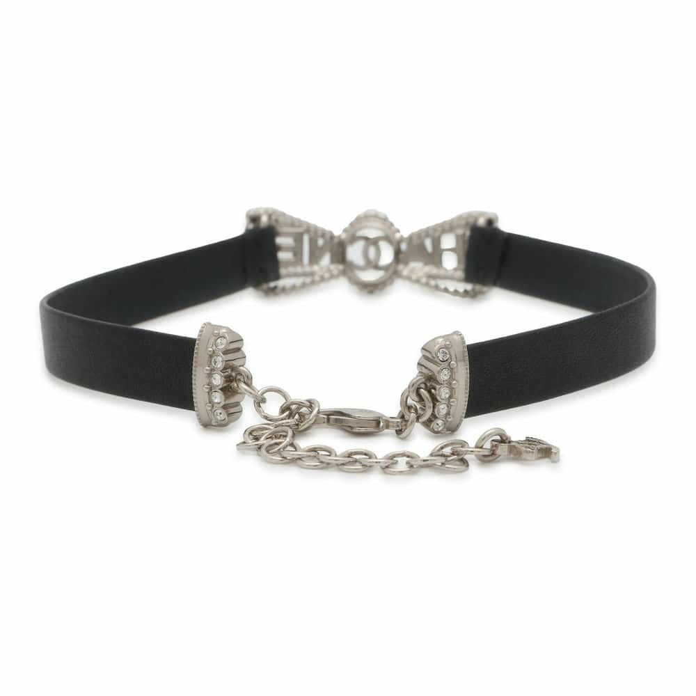 シャネル ネックレス リボン ココマーク ラインストーン A22B AB9357 CHANEL アクセサリー