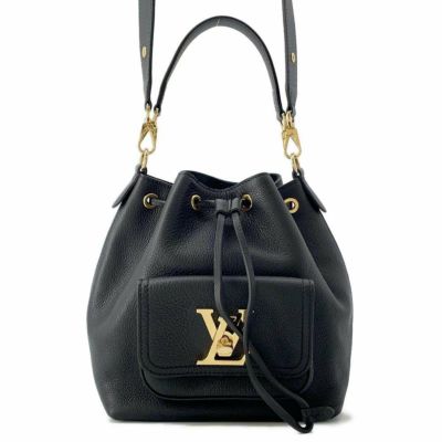 ルイヴィトン ショルダーバッグ グレインカーフレザー ロックミー・バケット NV M57687 LOUIS VUITTON 2wayハンド ブラック 黒  安心保証 | 中古・新品ブランド販売ギャラリーレア公式通販