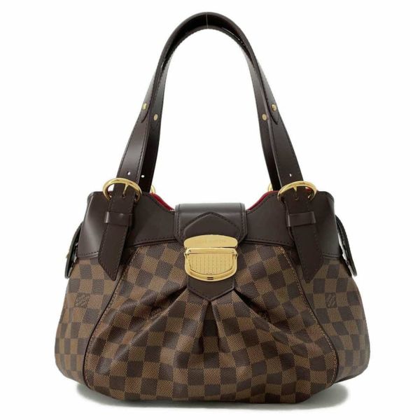 ルイヴィトン ハンドバッグ ダミエ・エベヌ システィナPM N41542 LOUIS VUITTON ショルダーバッグ