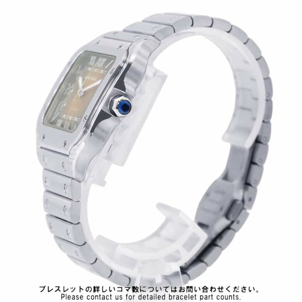 カルティエ サントス ドゥ カルティエ MM WSSA0065 Cartier 腕時計 ブラウン文字盤