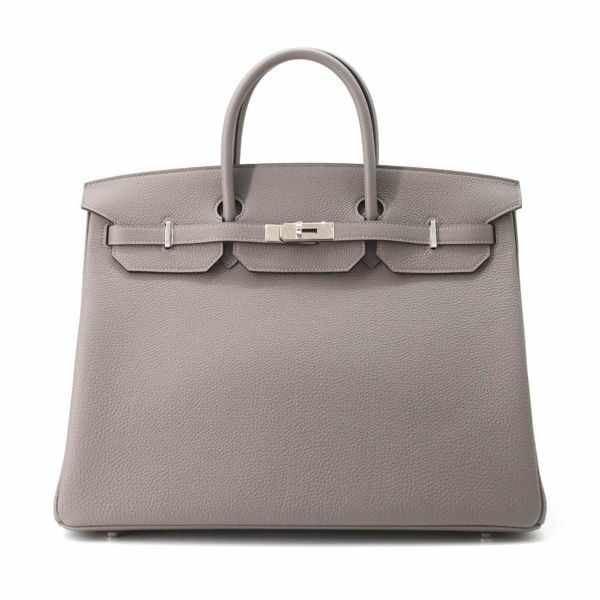 エルメス バーキン40 グリメイヤー/シルバー金具 トゴ W刻印 HERMES Birkin ハンドバッグ