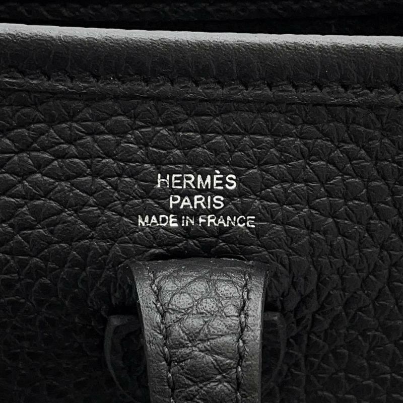 エルメス エブリンTPM アマゾン ブラック/シルバー金具 トリヨンクレマンス W刻印 黒