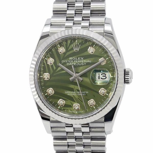 ロレックス デイトジャスト 126234G ROLEX 腕時計 オリーブグリーン文字盤 安心保証 | 中古・新品ブランド販売ギャラリーレア公式通販