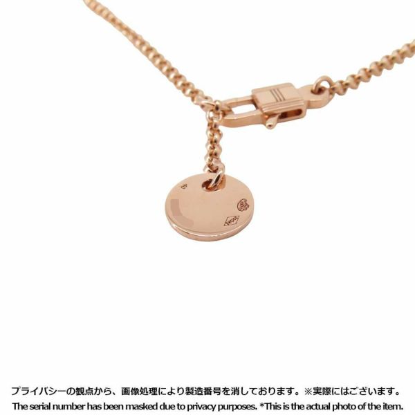 エルメス ネックレス クルー ドゥ H PM 1チェーン ダイヤモンド 24P 0.15ct K18PG HERMES ペンダント