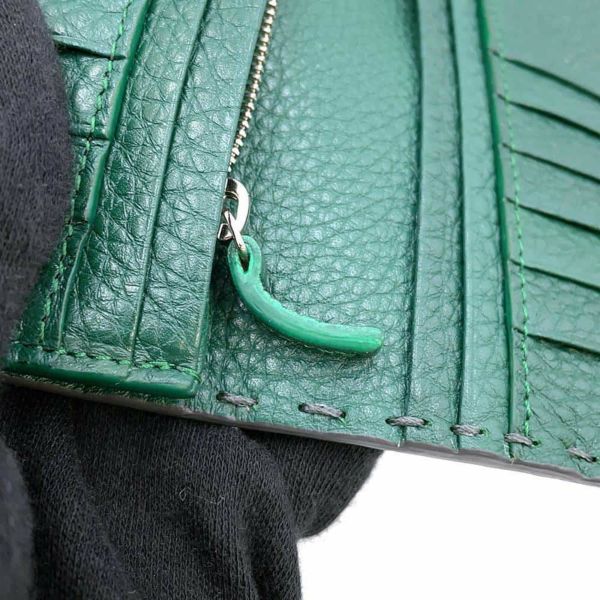 フェンディ 長財布 セレリア コンチネンタルウォレット バイカラー カーフレザー 7M0186 FENDI 二つ折り財布