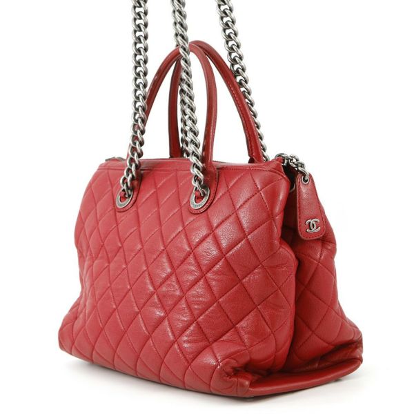 シャネル チェーンショルダーバッグ マトラッセ ココマーク レザー A92748 CHANEL 2way