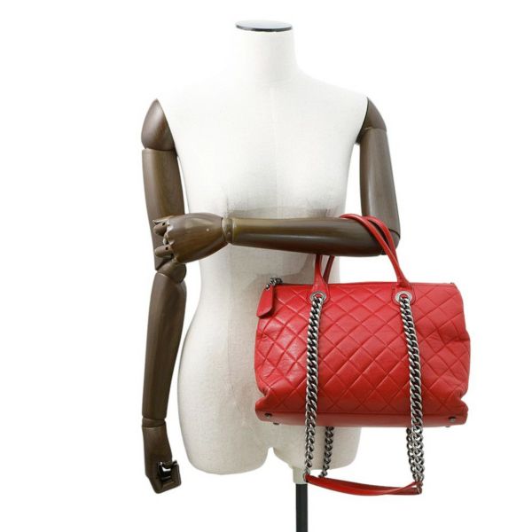 シャネル チェーンショルダーバッグ マトラッセ ココマーク レザー A92748 CHANEL 2way