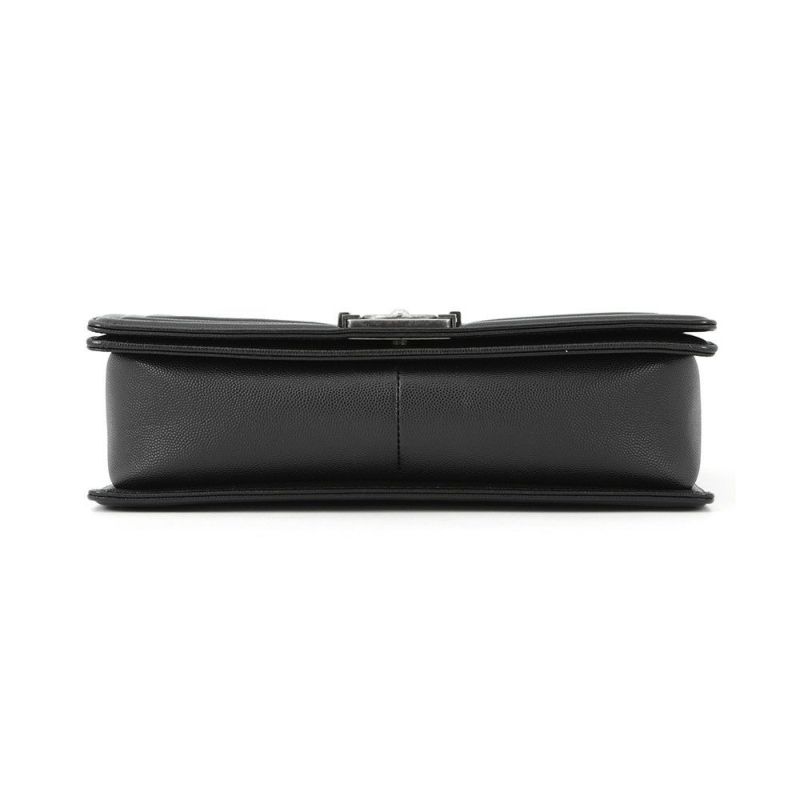 シャネル チェーンショルダーバッグ ボーイシャネル ラージ マトラッセ ココマーク A92193 CHANEL 黒