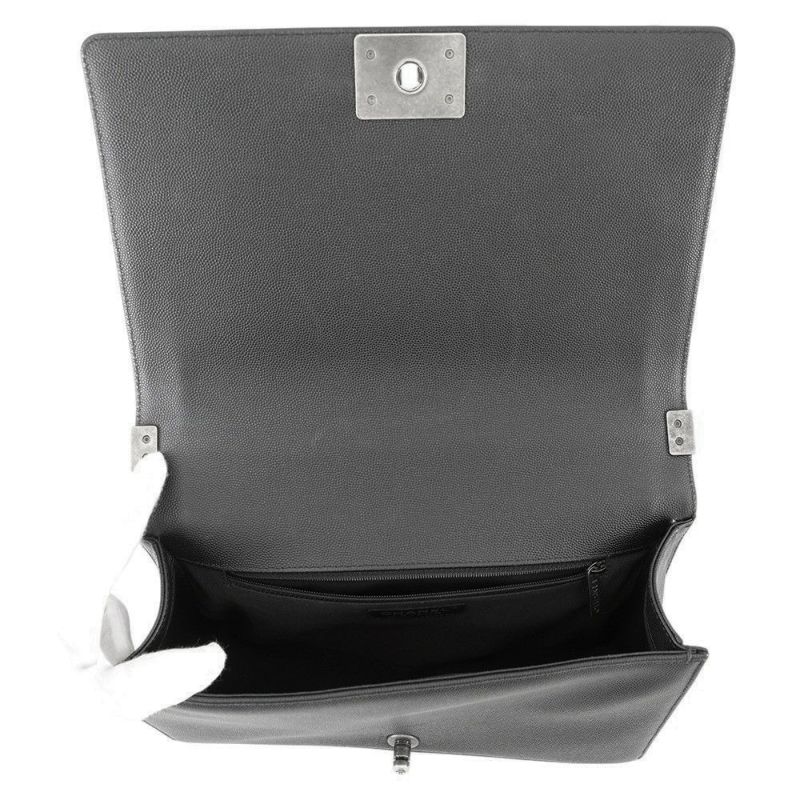 シャネル チェーンショルダーバッグ ボーイシャネル ラージ マトラッセ ココマーク A92193 CHANEL 黒