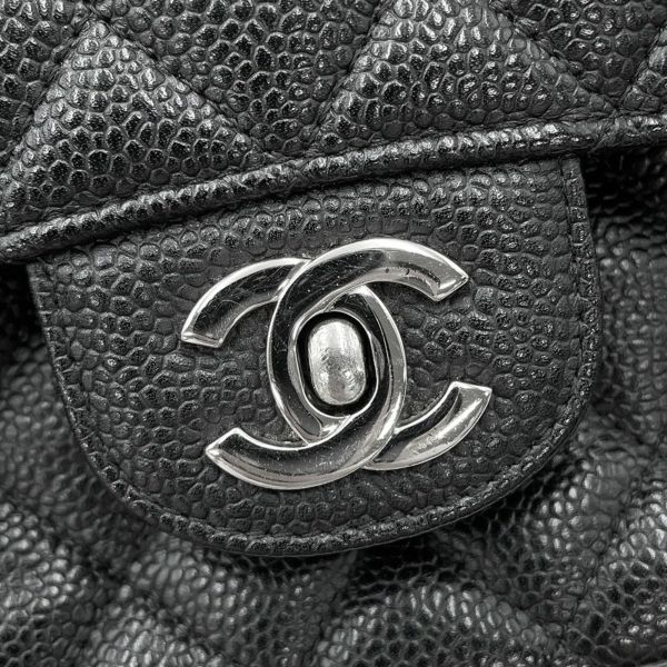 シャネル チェーンショルダーバッグ マトラッセ25 ココマーク キャビアスキン ダブルチェーン A01112 CHANEL 黒