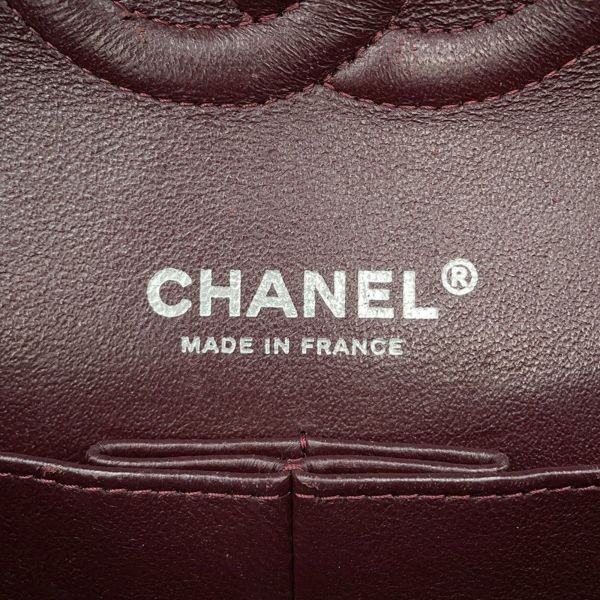 シャネル チェーンショルダーバッグ マトラッセ25 ココマーク キャビアスキン ダブルチェーン A01112 CHANEL 黒