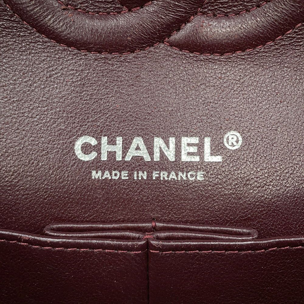 シャネル チェーンショルダーバッグ マトラッセ25 ココマーク キャビアスキン ダブルチェーン A01112 CHANEL 黒