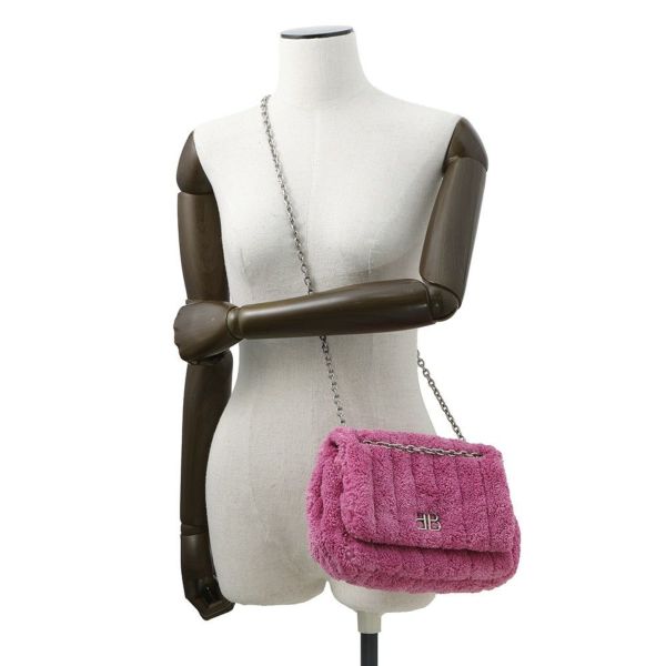 バレンシアガ チェーンショルダーバッグ モナコ キルティング