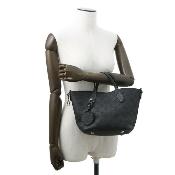 ルイヴィトン ハンドバッグ モノグラム・マヒナ ブロッサムPM M21848 LOUIS VUITTON 2way 黒 ブラック
