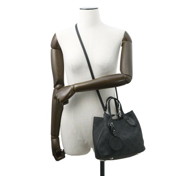 ルイヴィトン ハンドバッグ モノグラム・マヒナ ブロッサムPM M21848 LOUIS VUITTON 2way 黒 ブラック