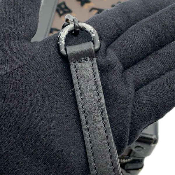 ルイヴィトン ショルダーバッグ モノグラム・タフタージュ ヴァーティカル・ソフトトランク M45044 バッグ 黒 ブラック