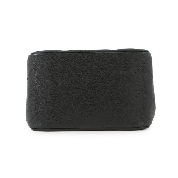 シャネル チェーンショルダーバッグ ココマーク マトラッセ ミニバケットバッグ キャビアスキン AS3176 CHANEL 黒