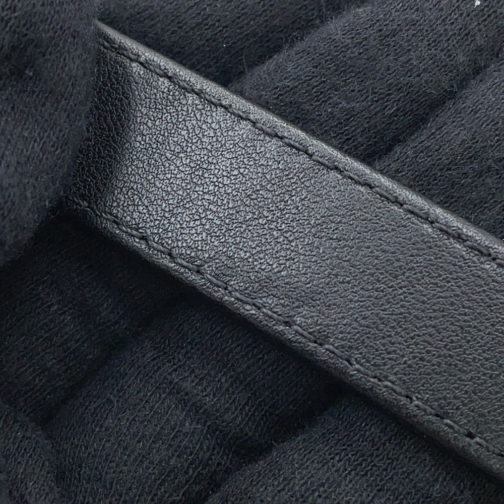 シャネル チェーンショルダーバッグ マトラッセ ココマーク ラムスキン フェイクパール CHANEL 黒