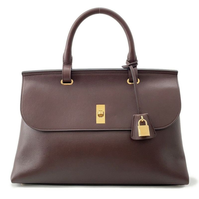 セリーヌ ハンドバッグ オク―ル 16(セーズ) ソフト 120443GIM.19IK CELINE ブラウン