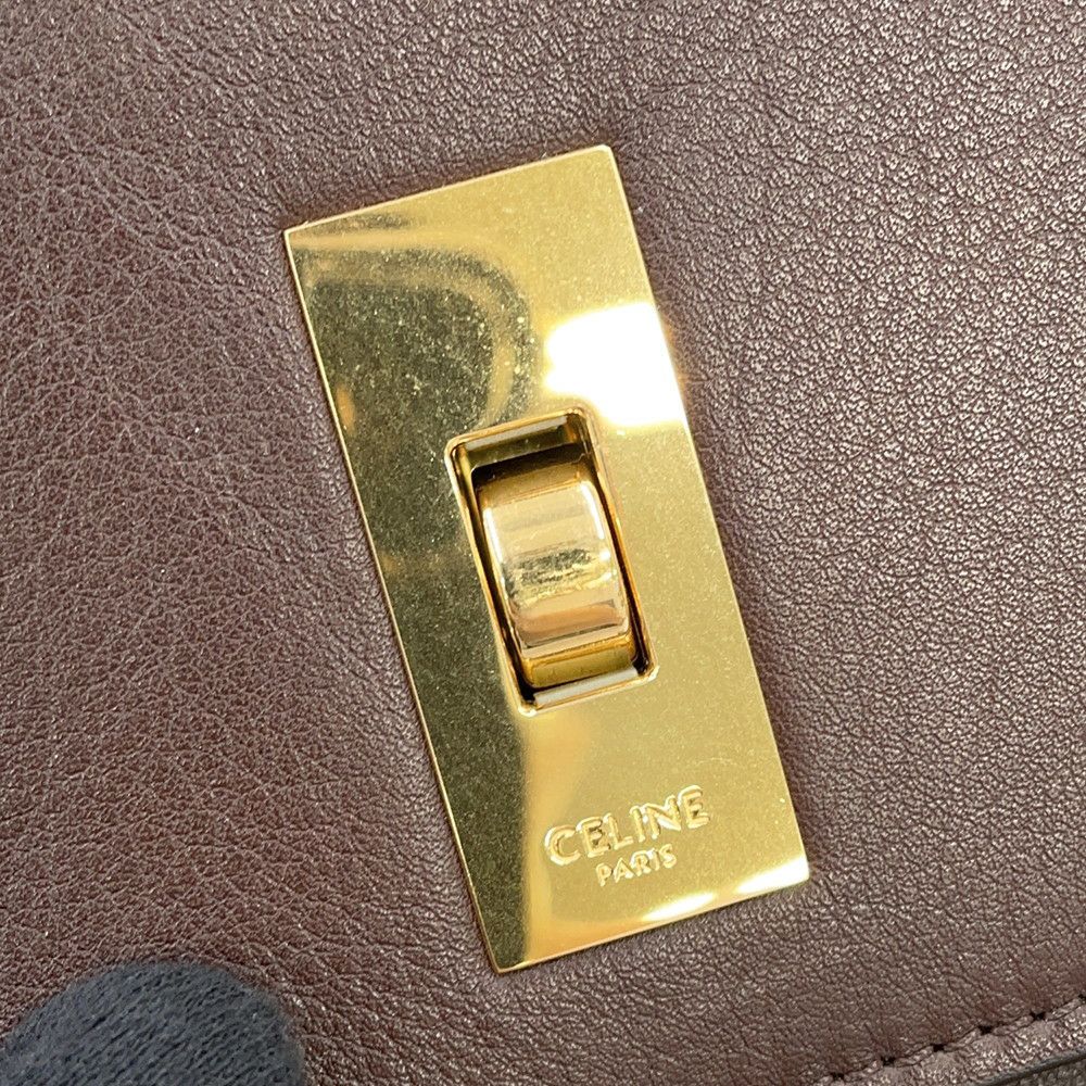 セリーヌ ハンドバッグ オク―ル 16(セーズ) ソフト 120443GIM.19IK CELINE ブラウン