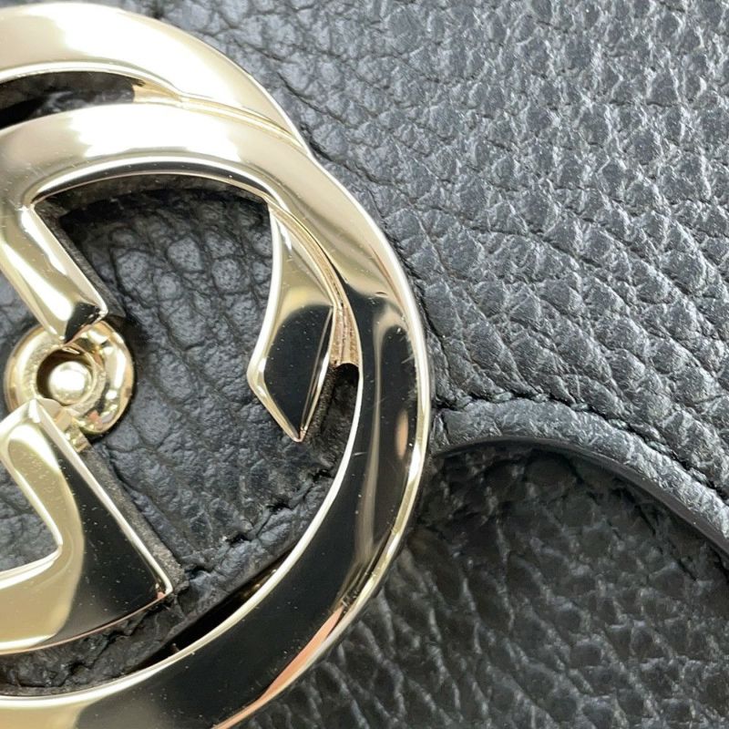 グッチ ハンドバッグ インターロッキングG 510302 GUCCI 2WAY 黒 アウトレット品