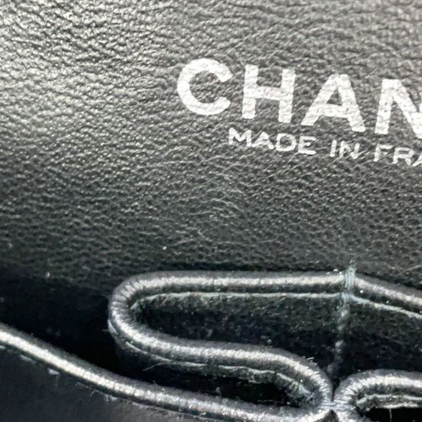 シャネル チェーンショルダーバッグ マトラッセ25 ココマーク ダブルチェーン キャビアスキン A01112 CHANEL 黒