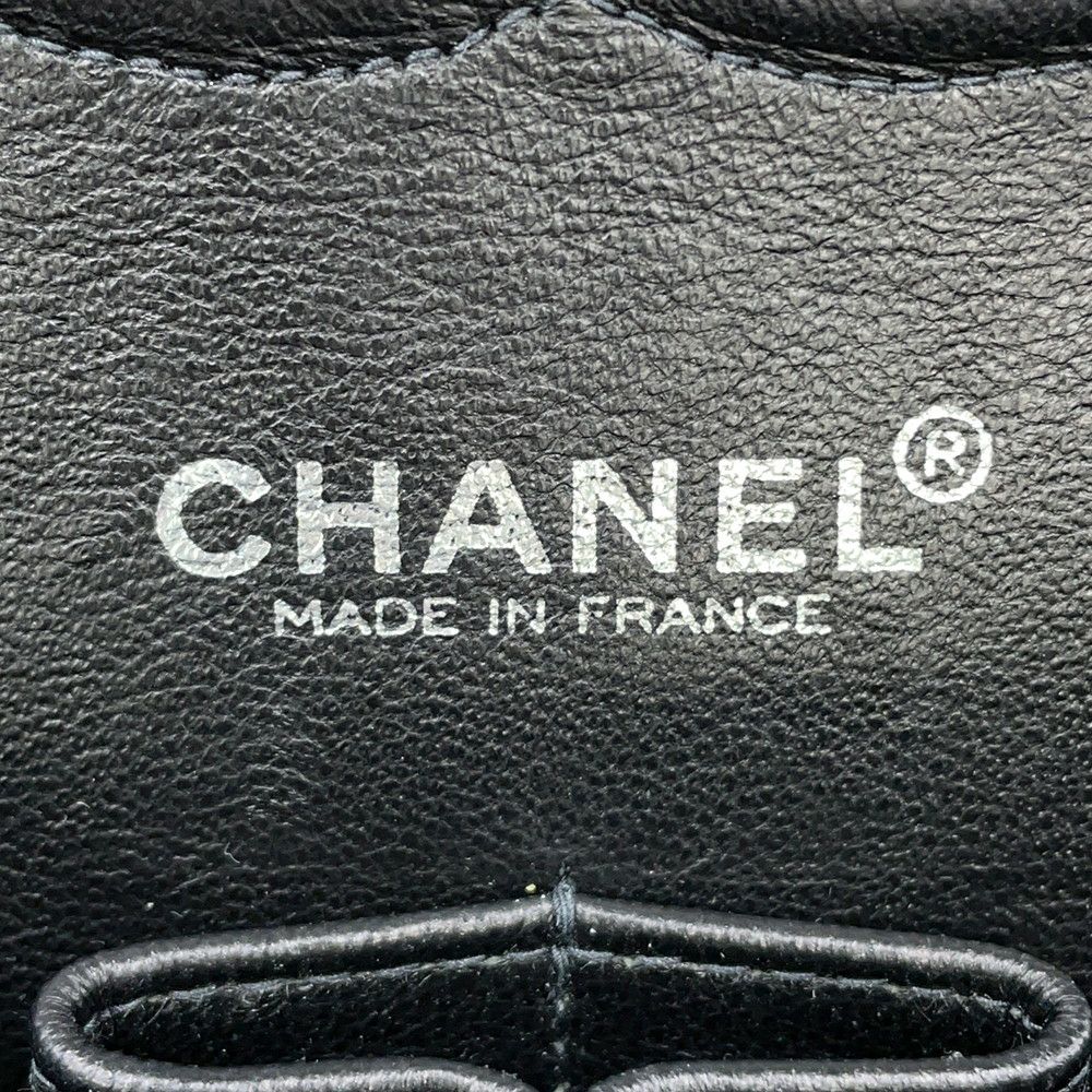 シャネル チェーンショルダーバッグ マトラッセ25 ココマーク ダブルチェーン キャビアスキン A01112 CHANEL 黒