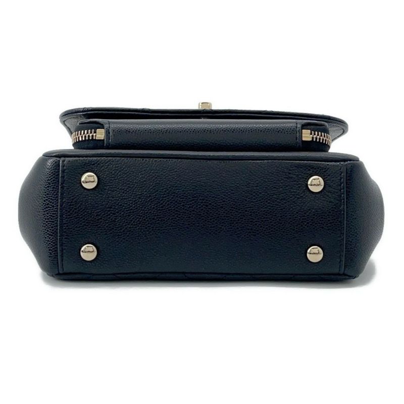 シャネル ハンドバッグ マトラッセ ココマーク ビジネスアフィニティ キャビアスキン A93749 CHANEL 2way 黒