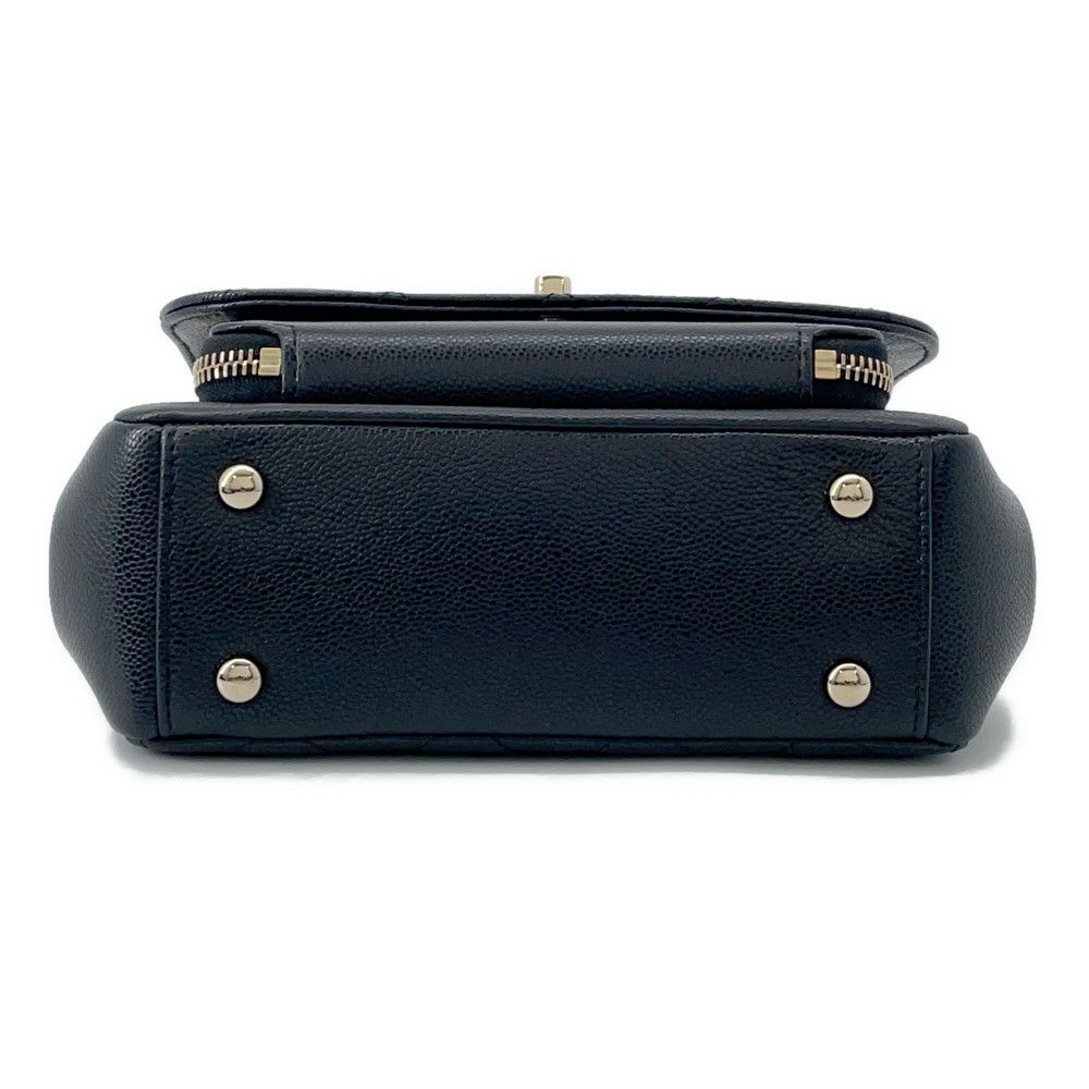 シャネル ハンドバッグ マトラッセ ココマーク ビジネスアフィニティ キャビアスキン A93749 CHANEL 2way 黒