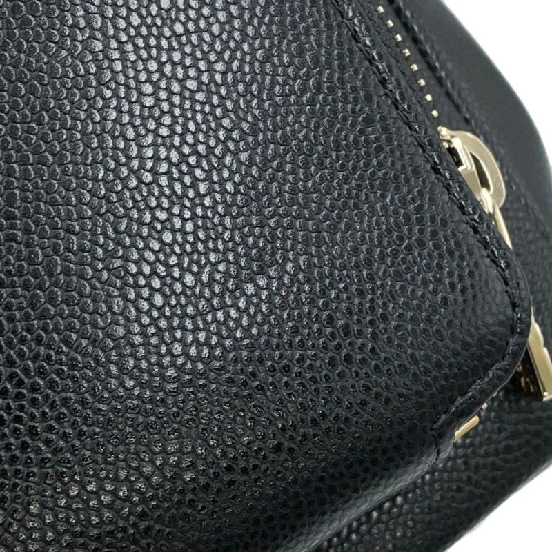 シャネル ハンドバッグ マトラッセ ココマーク ビジネスアフィニティ キャビアスキン A93749 CHANEL 2way 黒