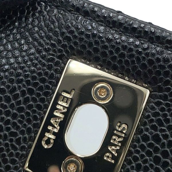 シャネル ハンドバッグ マトラッセ ココマーク ビジネスアフィニティ キャビアスキン A93749 CHANEL 2way 黒