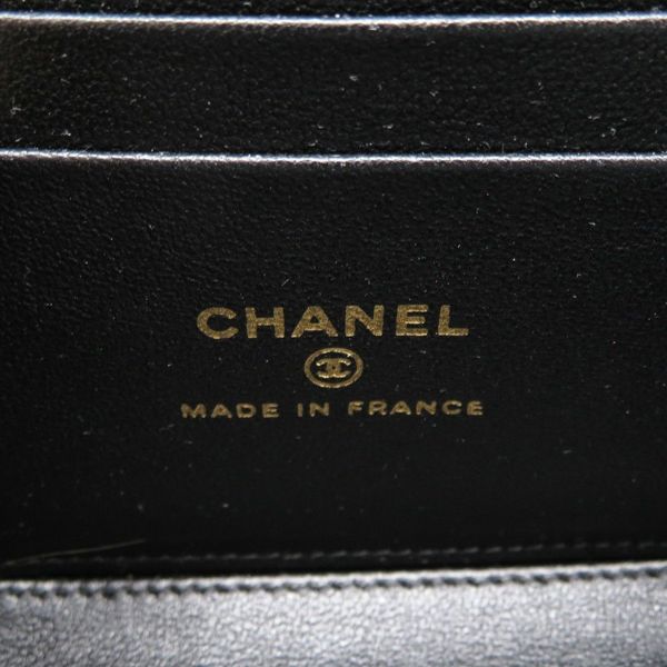 シャネル チェーンショルダーバッグ バニティ ココマーク マトラッセ トランプ キャビアスキン AP3079 黒