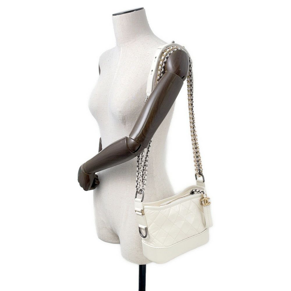 シャネル チェーンショルダーバッグ ガブリエル ドゥ シャネル ホーボー ミニ A93824 CHANEL 2WAYバッグ 白