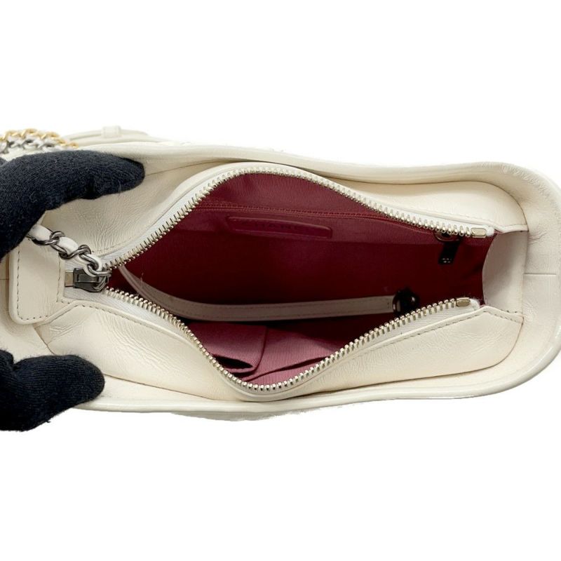 シャネル チェーンショルダーバッグ ガブリエル ドゥ シャネル ホーボー ミニ A93824 CHANEL 2WAYバッグ 白