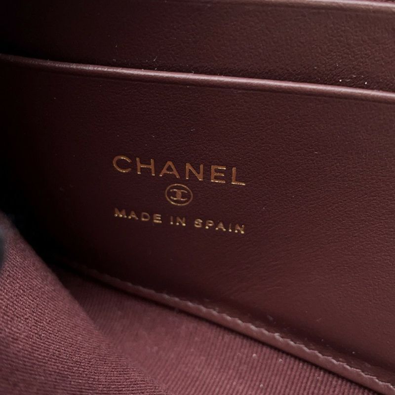 シャネル コインケース マトラッセ ココマーク キャビアスキン L字ファスナー AP3999 財布 カードケース 黒