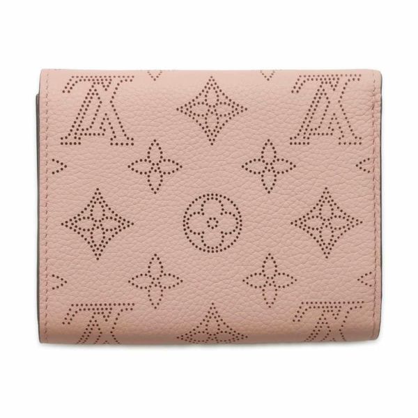 ルイヴィトン 二つ折り財布 モノグラム・マヒナ ポルトフォイユ・イリス コンパクト M62541 ピンク