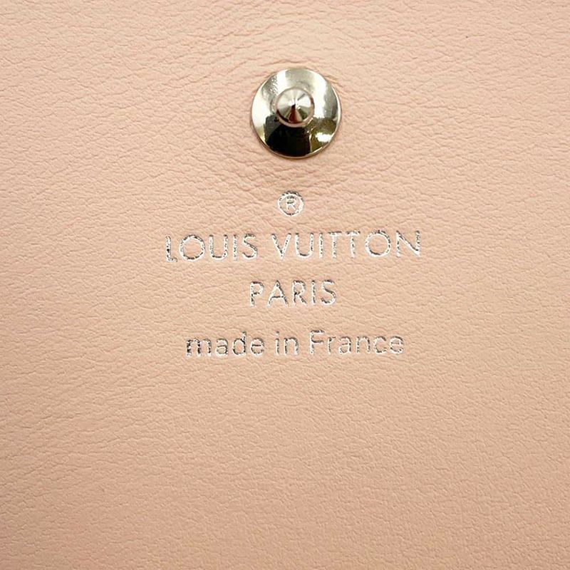 ルイヴィトン 二つ折り財布 モノグラム・マヒナ ポルトフォイユ・イリス コンパクト M62541 ピンク