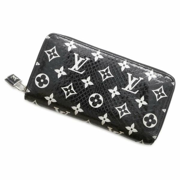 ルイヴィトン 長財布 パイソンレザー ジッピー・ウォレット N96955 LOUIS VUITTON 黒 ブラック 安心保証 |  中古・新品ブランド販売ギャラリーレア公式通販