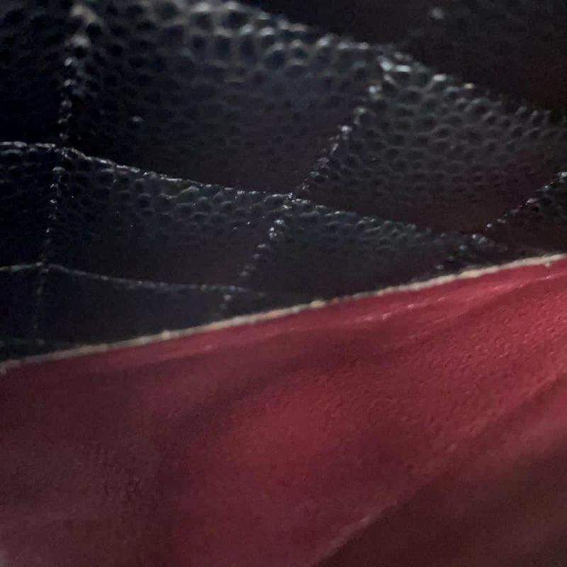 シャネル チェーンショルダーバッグ マトラッセ25 ココマーク キャビアスキン ダブルチェーン A01112 黒