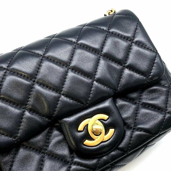 シャネル チェーンショルダーバッグ ミニマトラッセ ラムスキン AS1786 CHANEL ココボール 黒