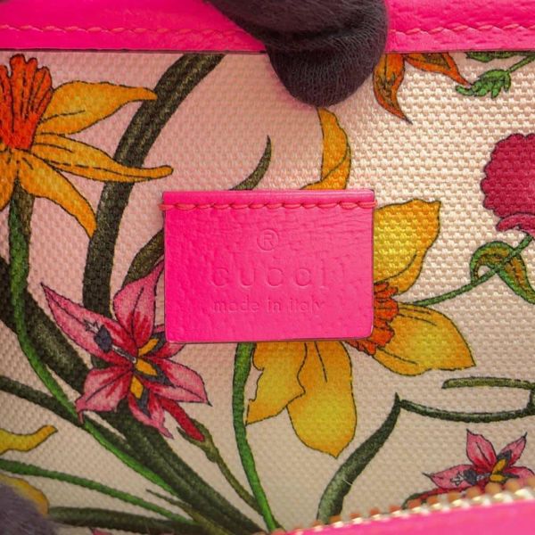 グッチ ハンドバッグ フローラ キャンバス 550141 GUCCI 2wayショルダーバッグ フラワー 白