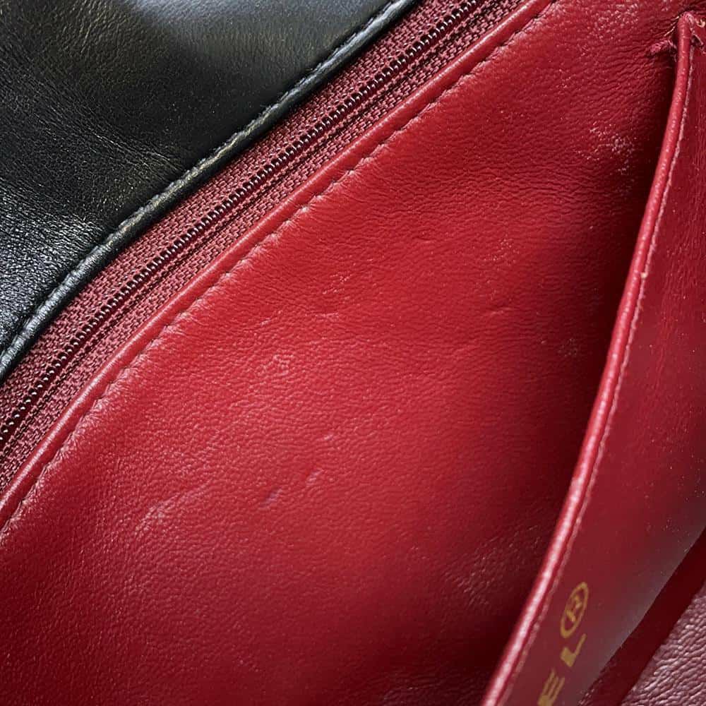 シャネル チェーンショルダーバッグ マトラッセ25 ココマーク ラムスキン A01165 CHANEL バッグ 黒