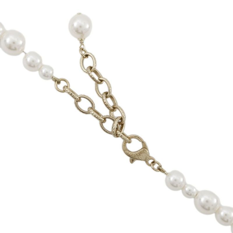 シャネル ロングネックレス ココマーク フェイクパール B21 K CHANEL アクセサリー