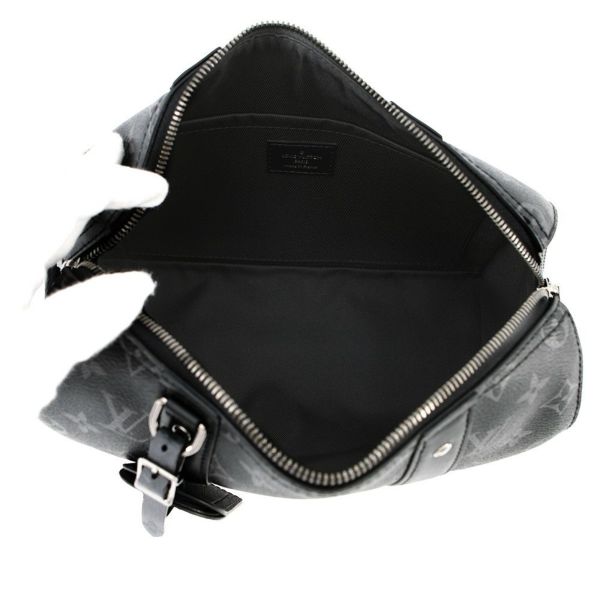 ルイヴィトン ショルダーバッグ モノグラム・エクリプス/リバース シティ・キーポル M45936 ブラック 黒