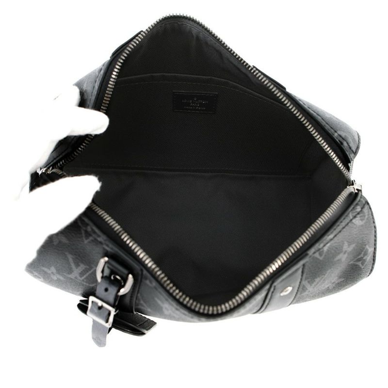 ルイヴィトン ショルダーバッグ モノグラム・エクリプス/リバース シティ・キーポル M45936 ブラック 黒