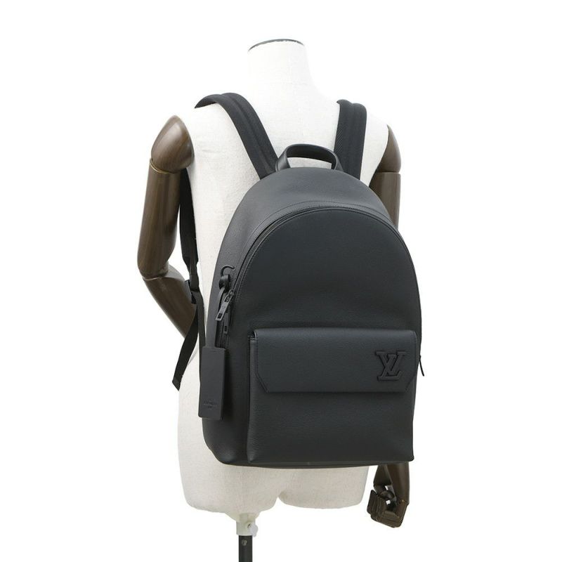 ルイヴィトン リュック テイクオフ・バックパック グレインレザー M57079 LOUIS VUITTON バッグ メンズ 黒 ブラック