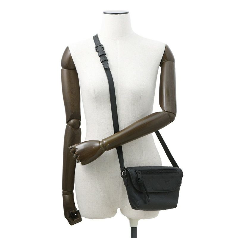 ルイヴィトン ショルダーバッグ モノグラム・シャドウ パルス・ウェアラブル ウォレット M12636 LOUIS VUITTON 黒 ブラック