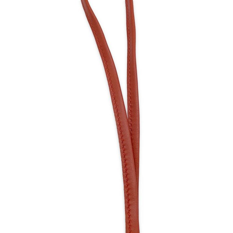 エルメス バッグチャーム バディ オレンジポピー/カーネリアン ラムスキン/ムートン U刻印